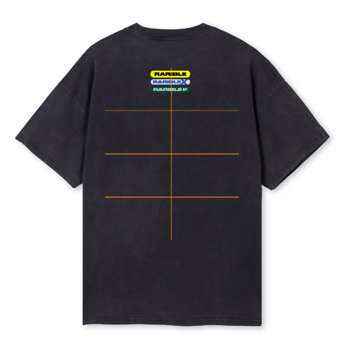 RARIBLES Vintage Black Oversized Tee. - Image 2