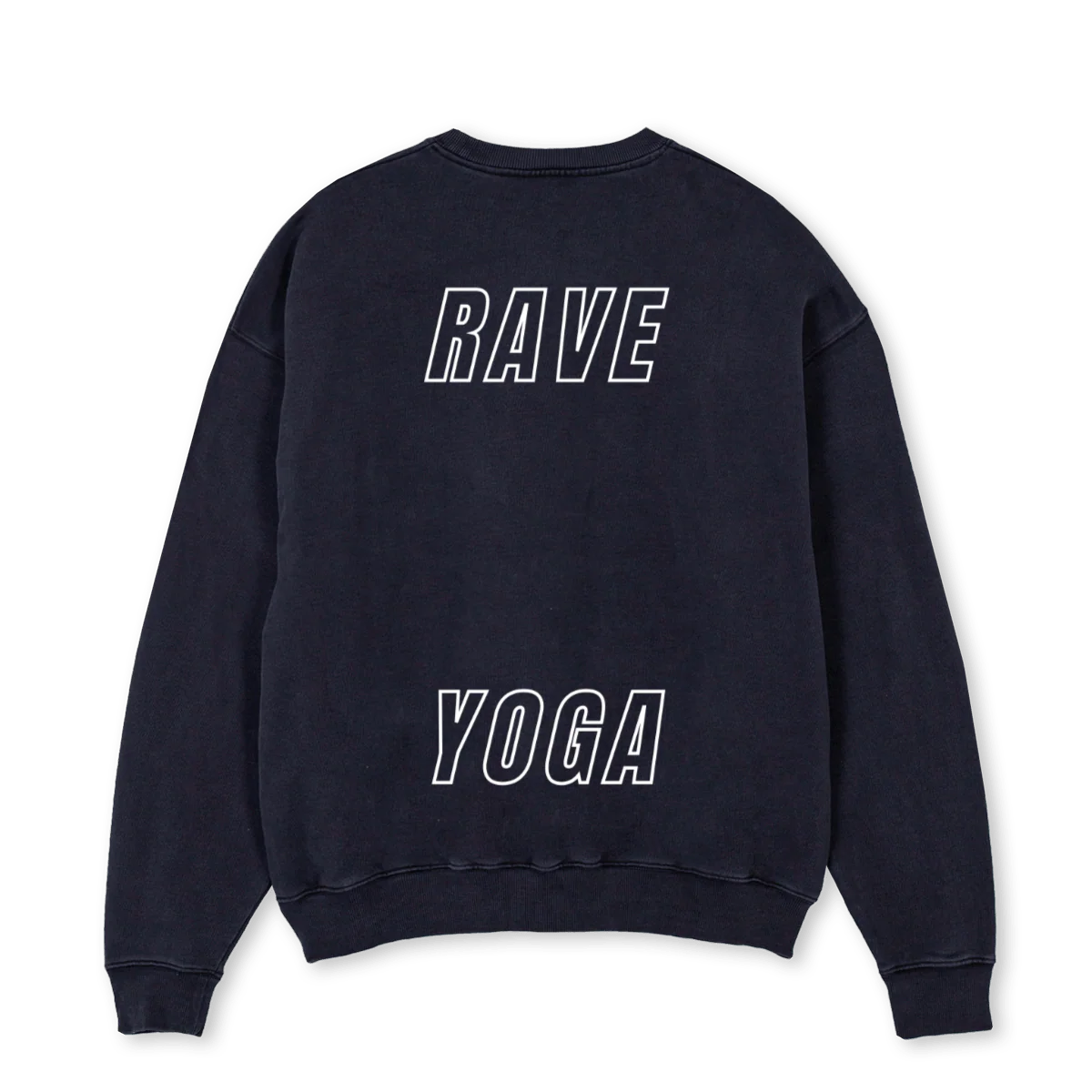 RAVECREWONE Vintage Black Oversized Crewneck Sweater. - Image 2
