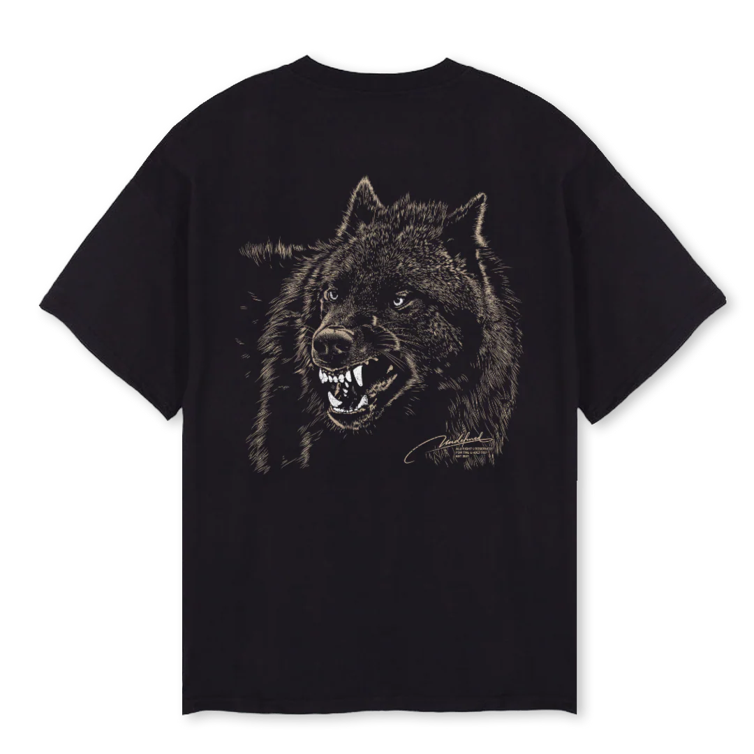 RAWINSTINCTSTWO Black Oversized Tee. - Image 2