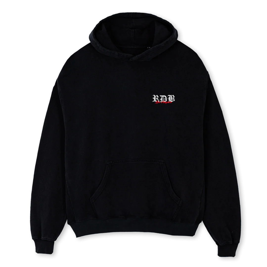 RDBHOODIE Black Oversized Hoodie.