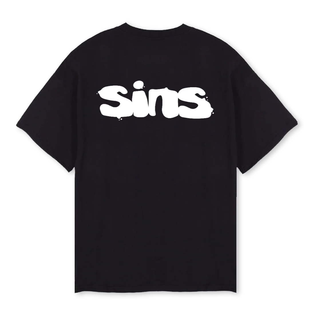 RDMPTNSINS WH Black Oversized Tee. - Image 2