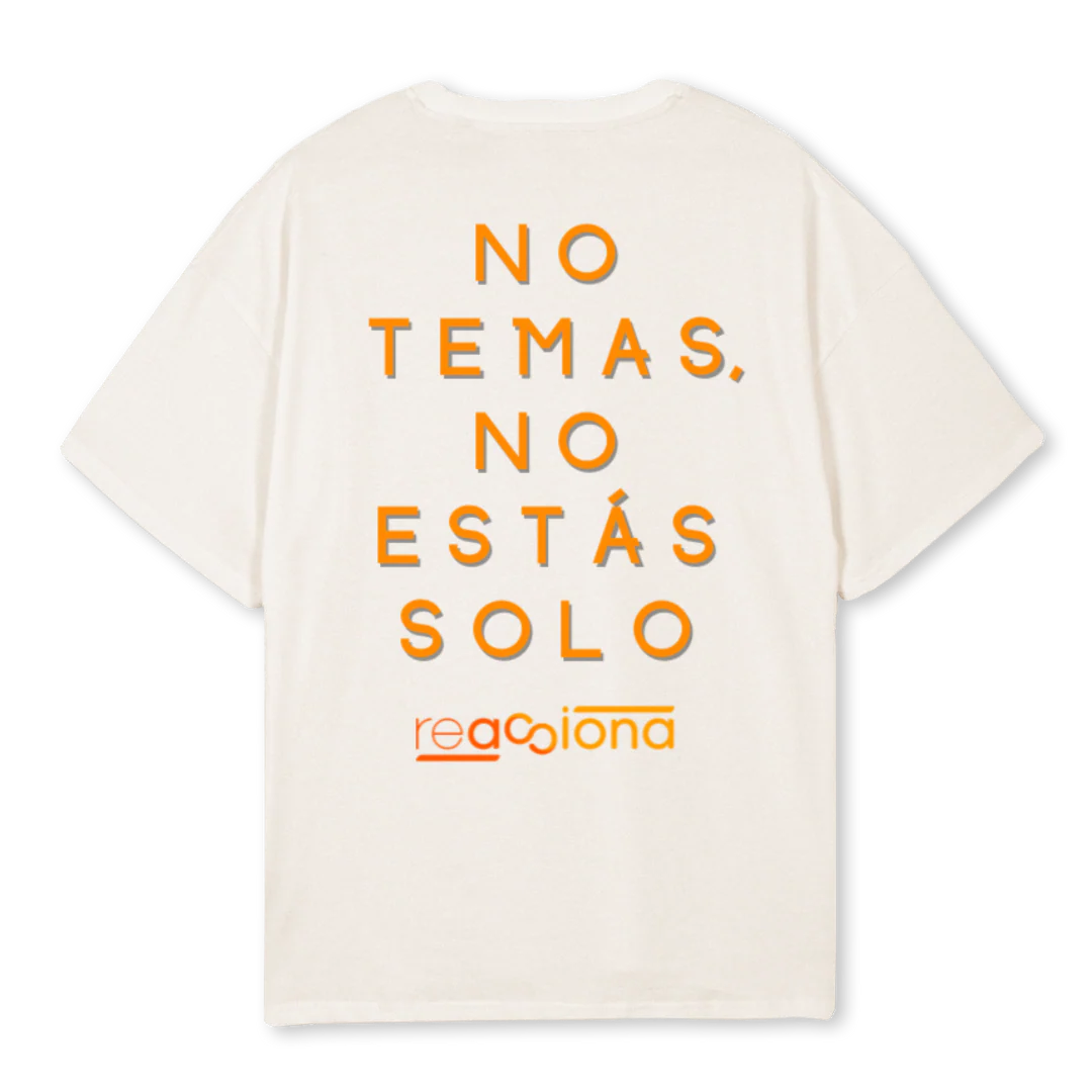 REACCIONA  Vintage White Oversized Tee. - Image 2
