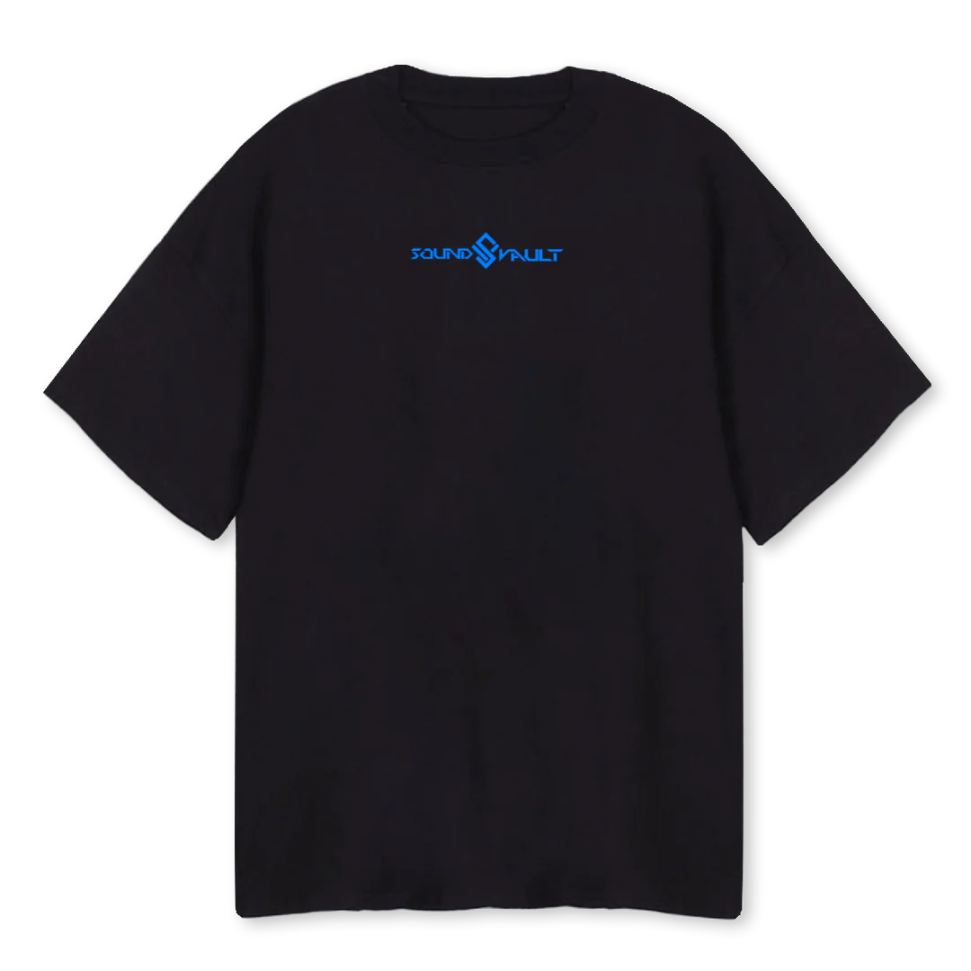 READY V Black Oversized Tee.