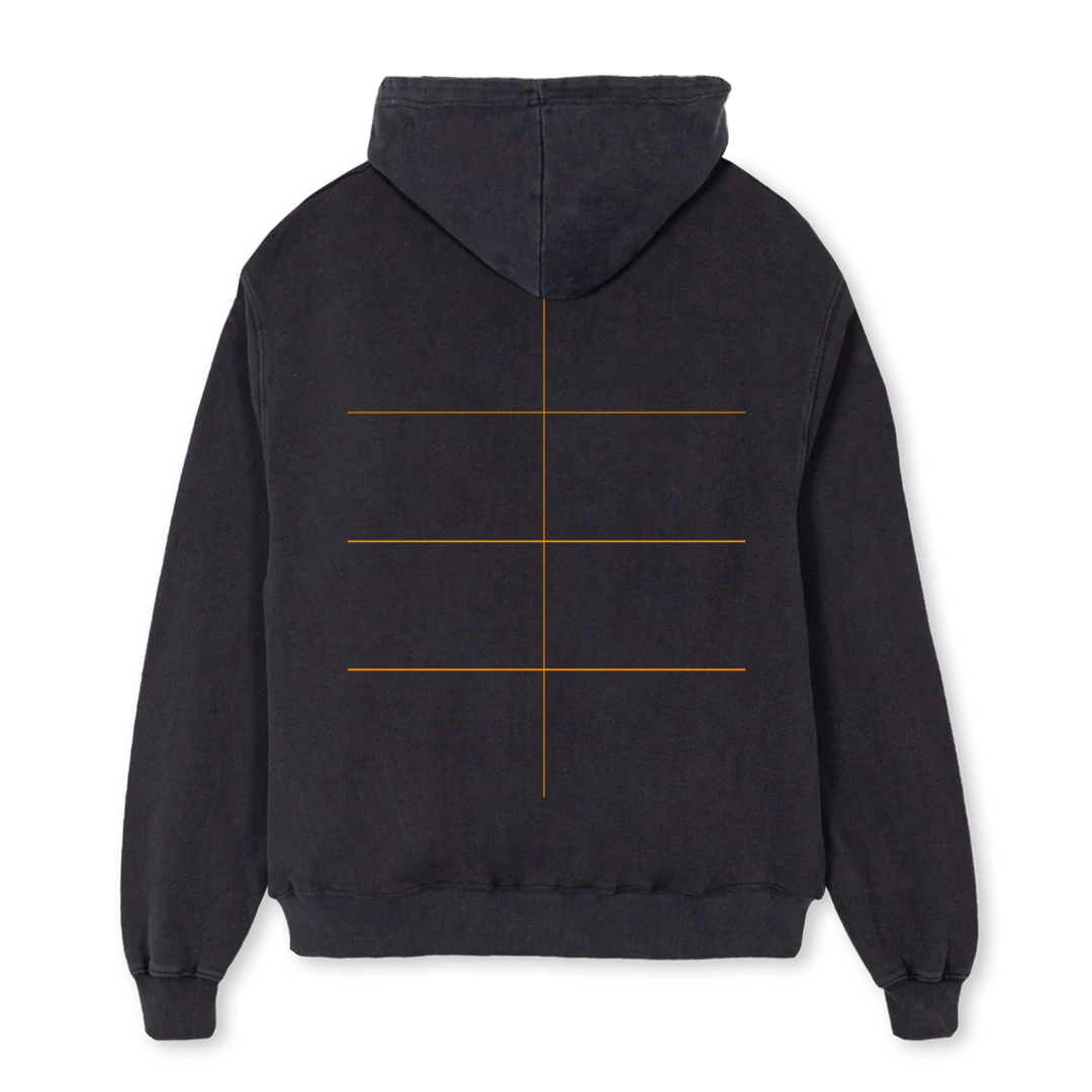 REALRAGERGRAY Vintage Black Oversized Zipped Hoodie. - Image 2