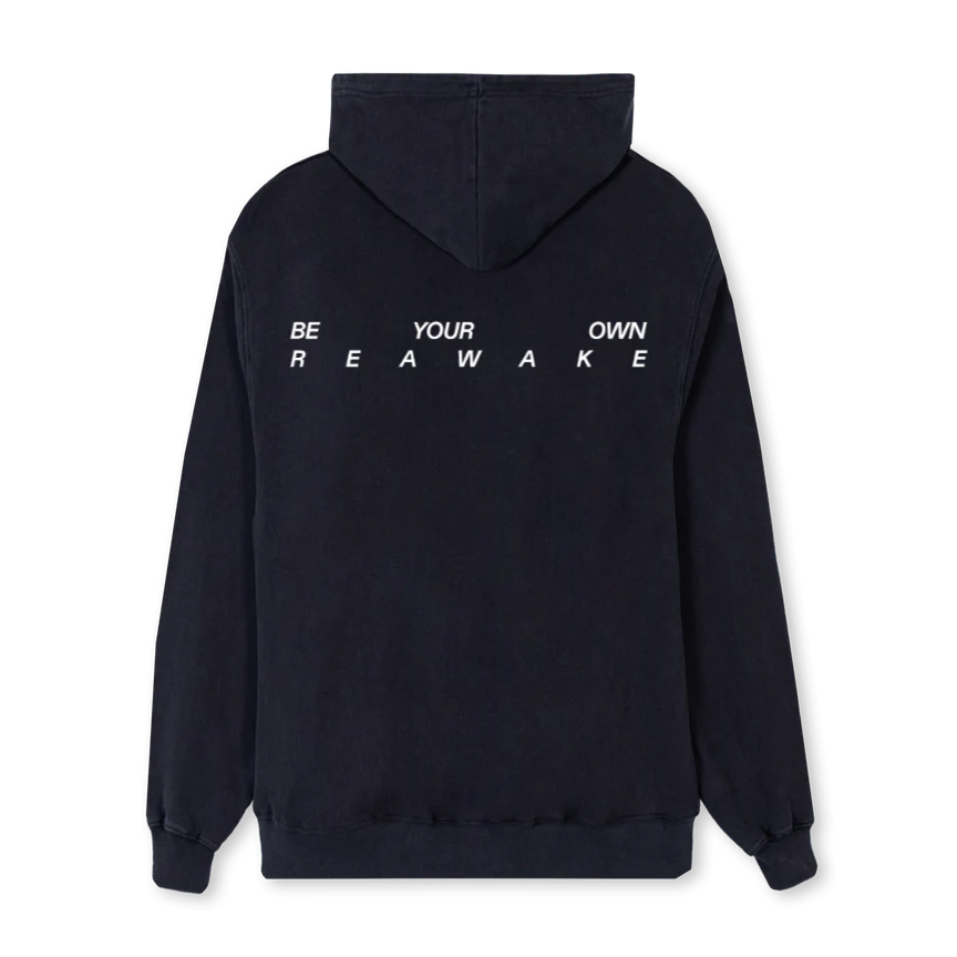 REAWFRONTTHREE Vintage Black Regular Hoodie. - Image 2