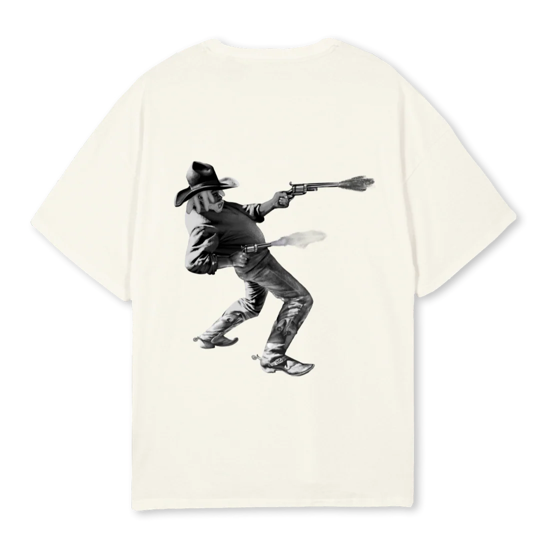 REBEL Cream Oversized Tee. - Image 2