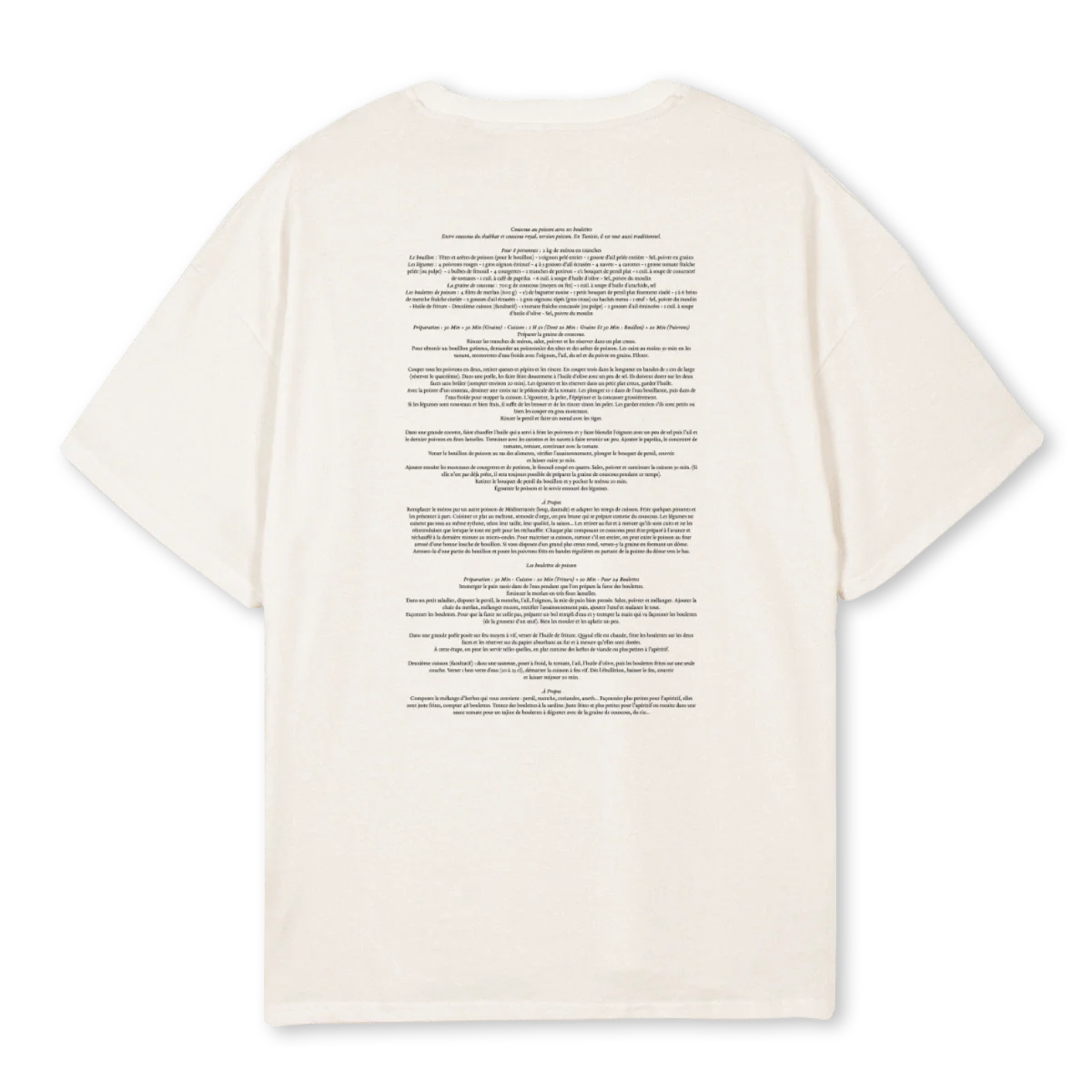 RECETTE DEUX Vintage White Oversized Tee. - Image 2