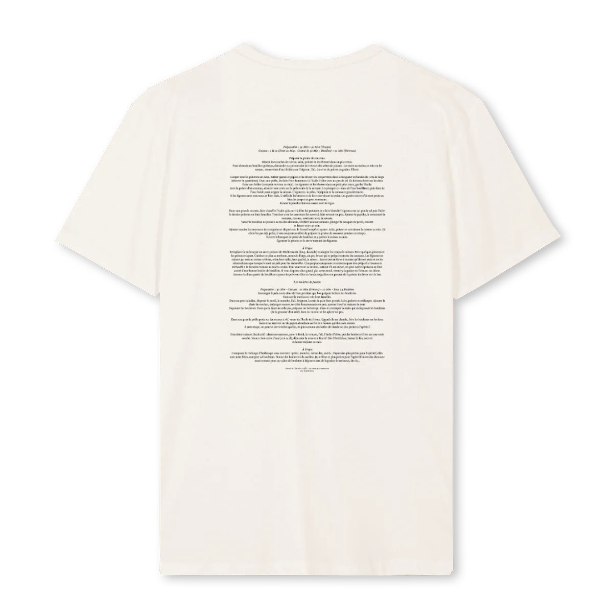 RECETTE TROIS Vintage White Regular Tee. - Image 2