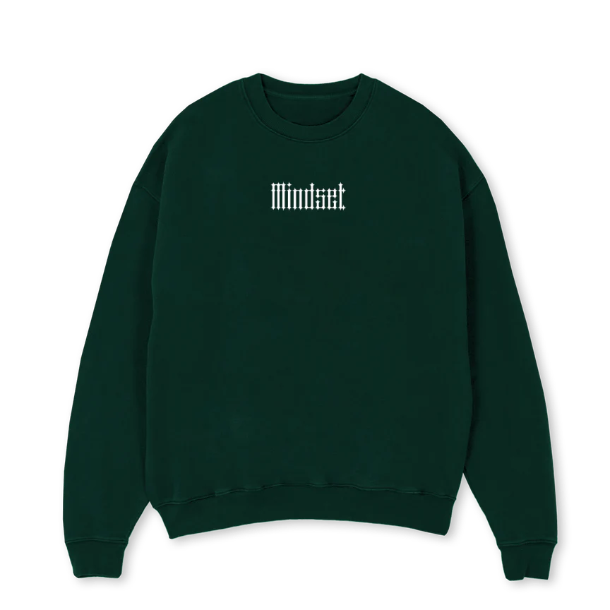 RECTOVERSO Wild Green Oversized Crewneck Sweater.