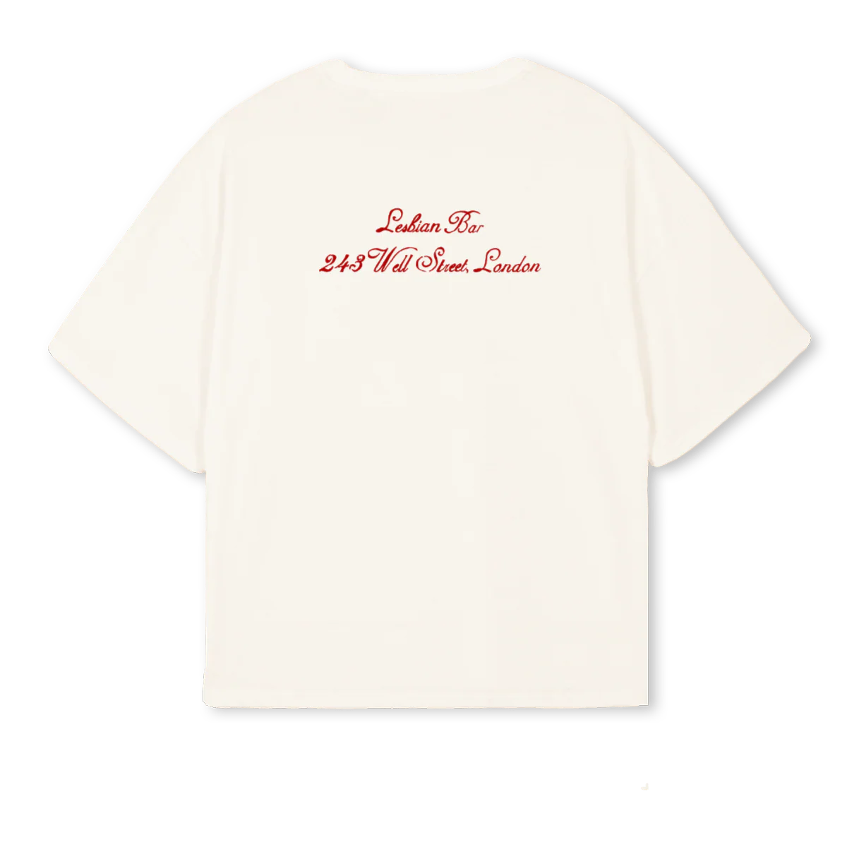 RED Vintage White Oversized Boxy Tee. - Image 2