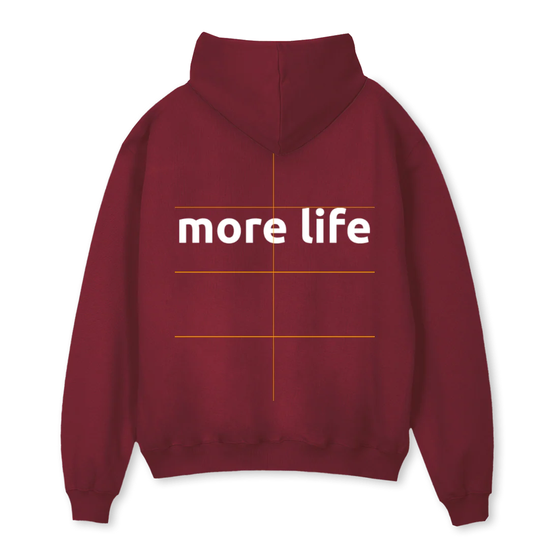 REDMORELIFE Burgundy Oversized Hoodie. - Image 2