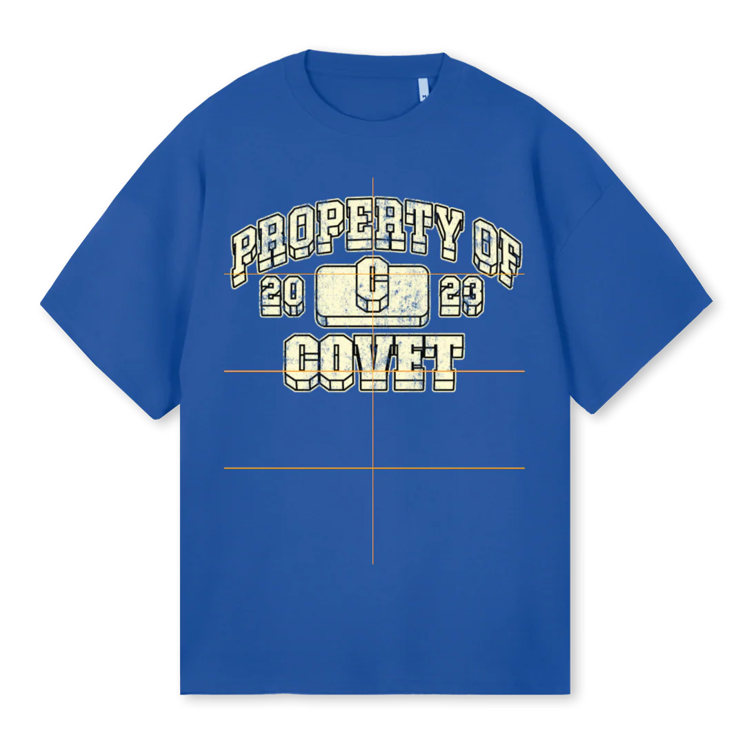 REDO Cobalt Blue Oversized Tee.
