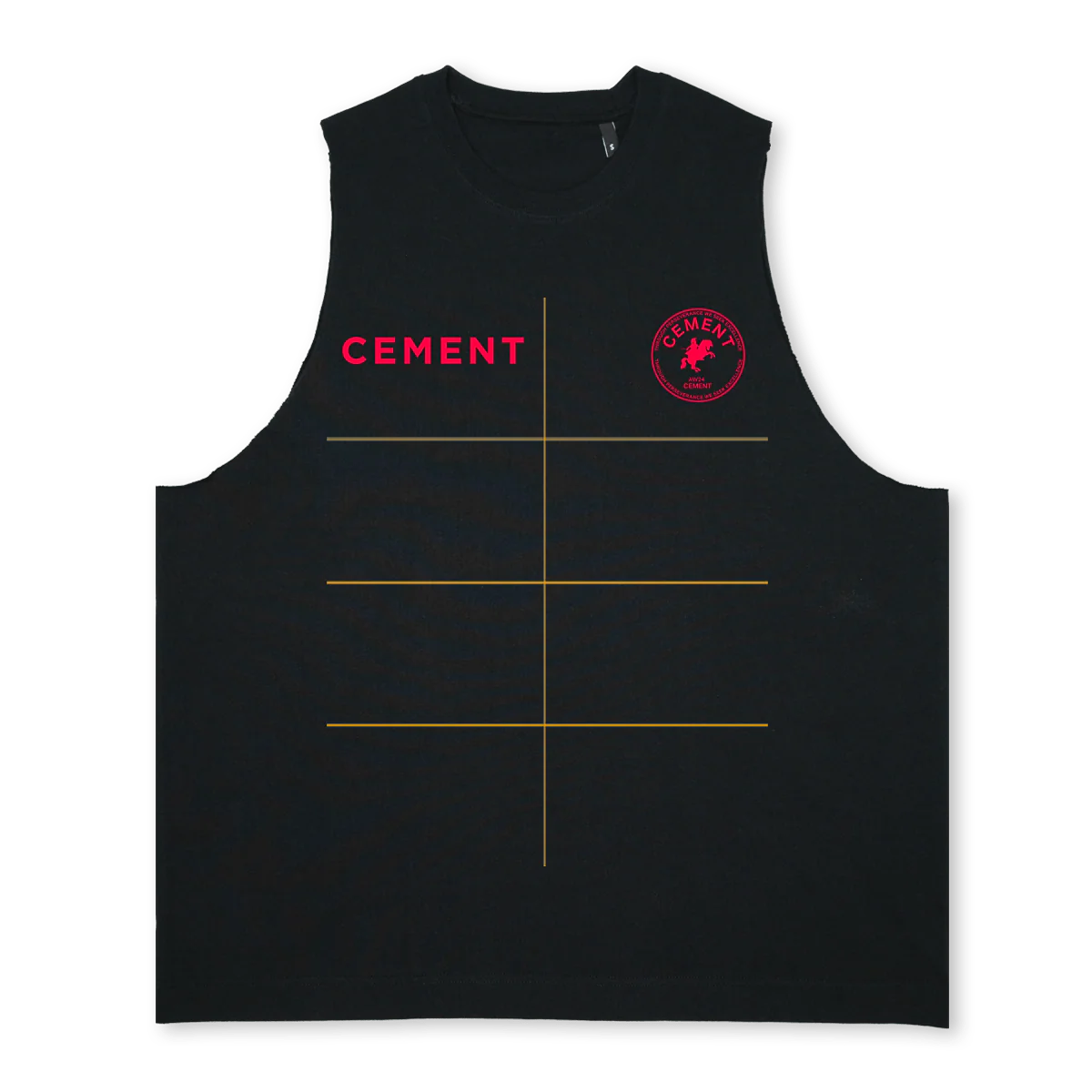 REDSTAMP Deep Black Oversized Vest.