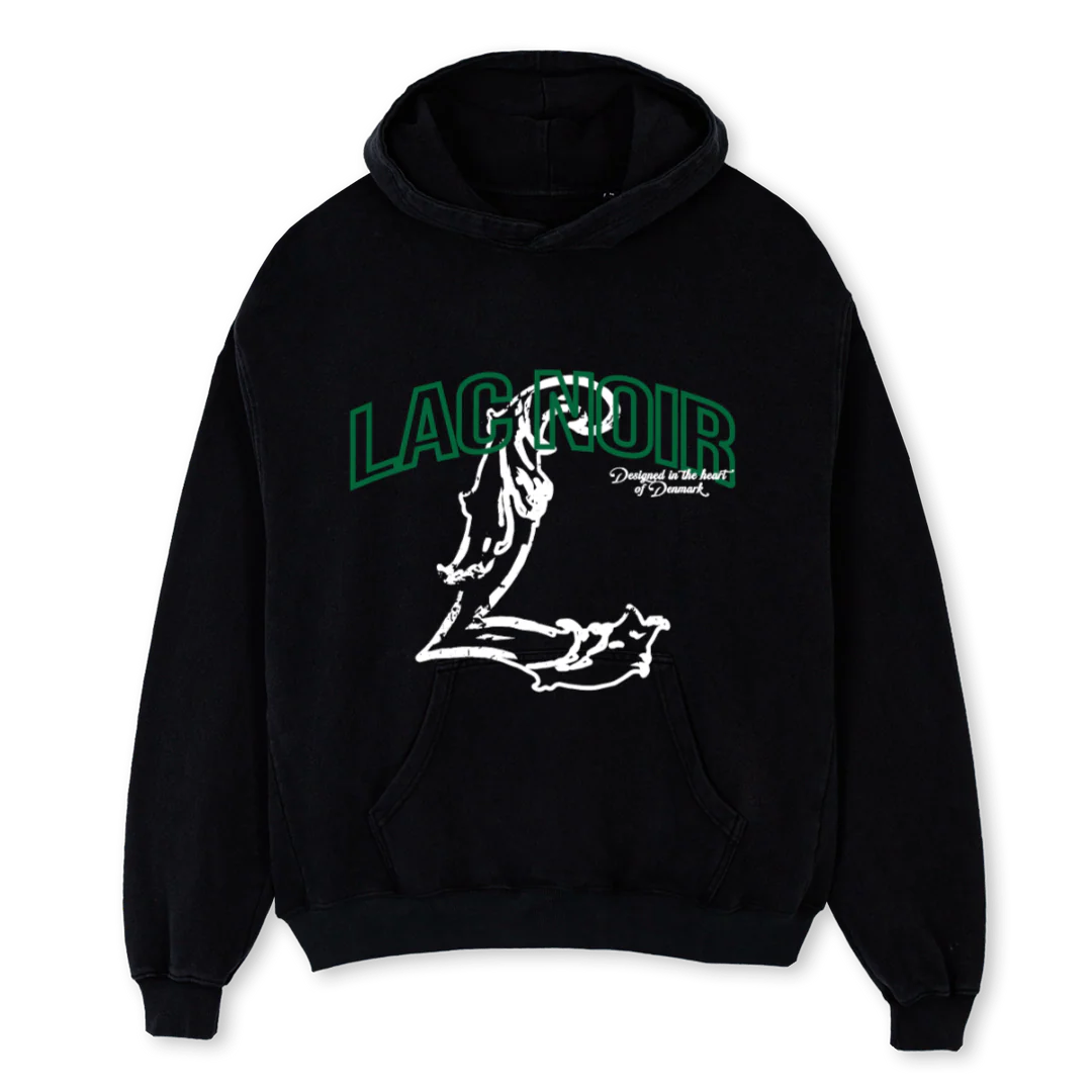 REFELCTION LAC NOIR Black Oversized Hoodie.