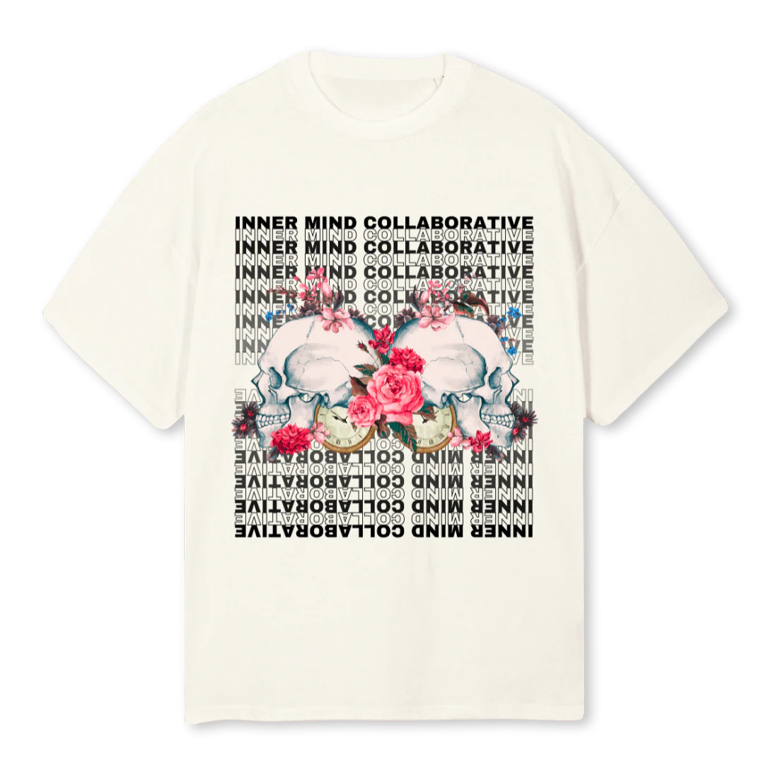 REFLECT SHIRT Cream Oversized Tee.