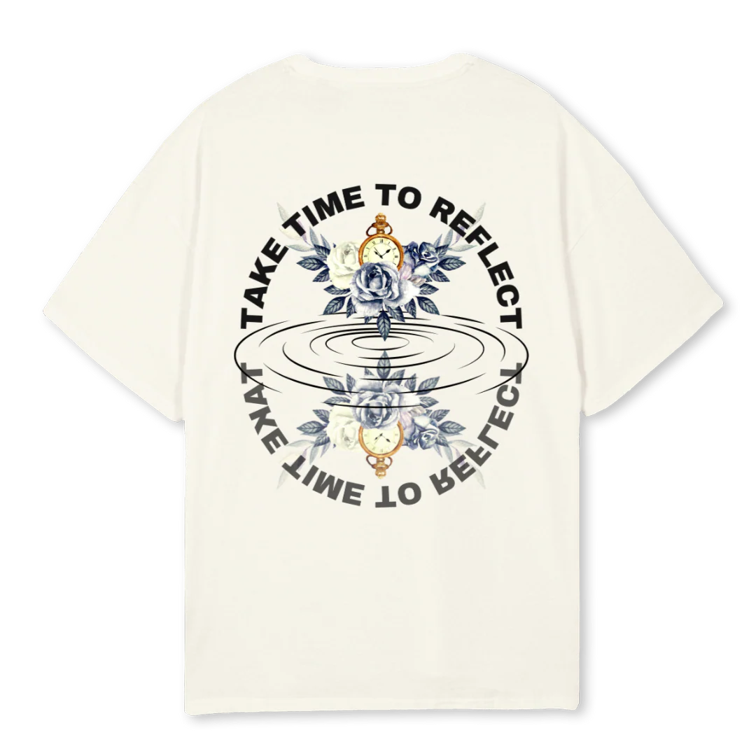 REFLECT SHIRT Cream Oversized Tee. - Image 2