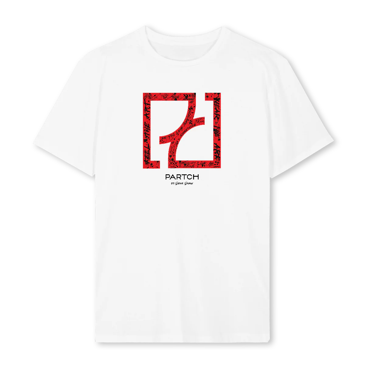 REG ART RED WHT White Regular Tee.
