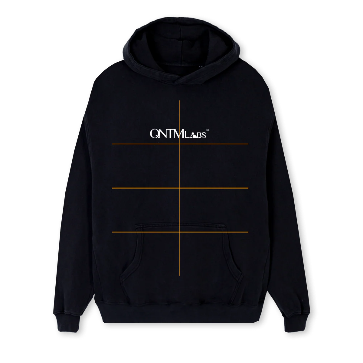 REG BLAC HOO Black Regular Hoodie.