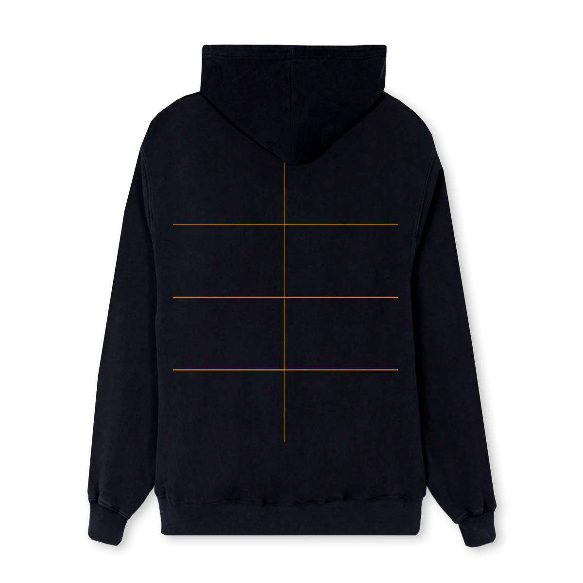 REG BLAC HOO Black Regular Hoodie. - Image 2