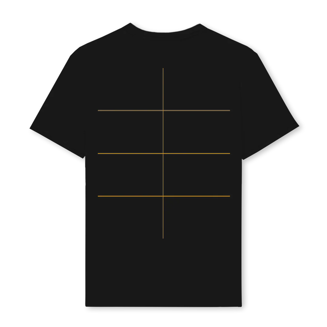 REG TEE SAMPLE Black Regular Tee. - Image 2