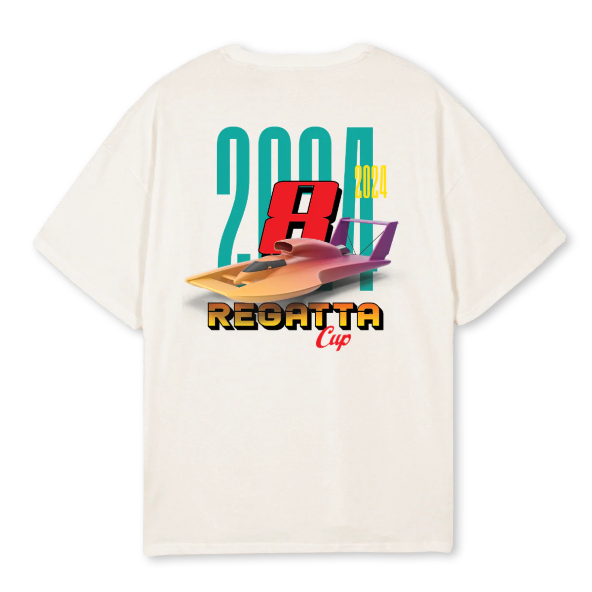 REGATTATWENTYFOUR Vintage White Oversized Tee. - Image 2