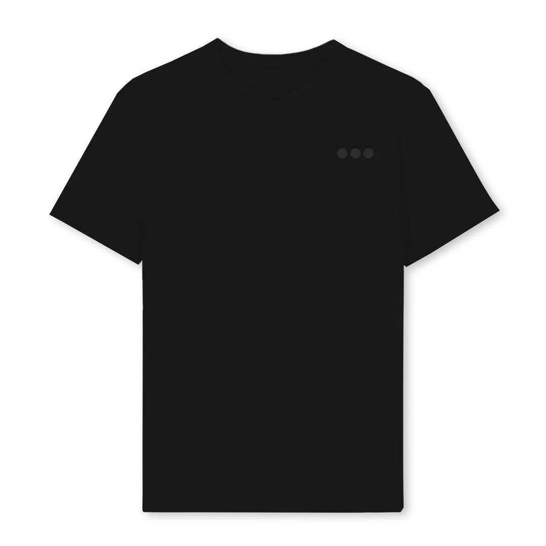 REGDOTS Black Regular Tee.