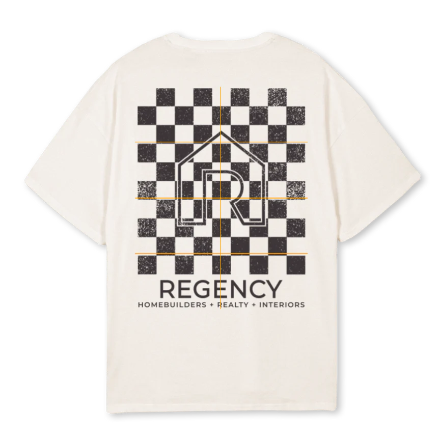 REGENCYCLUBCHECK Vintage White Oversized Tee. - Image 2