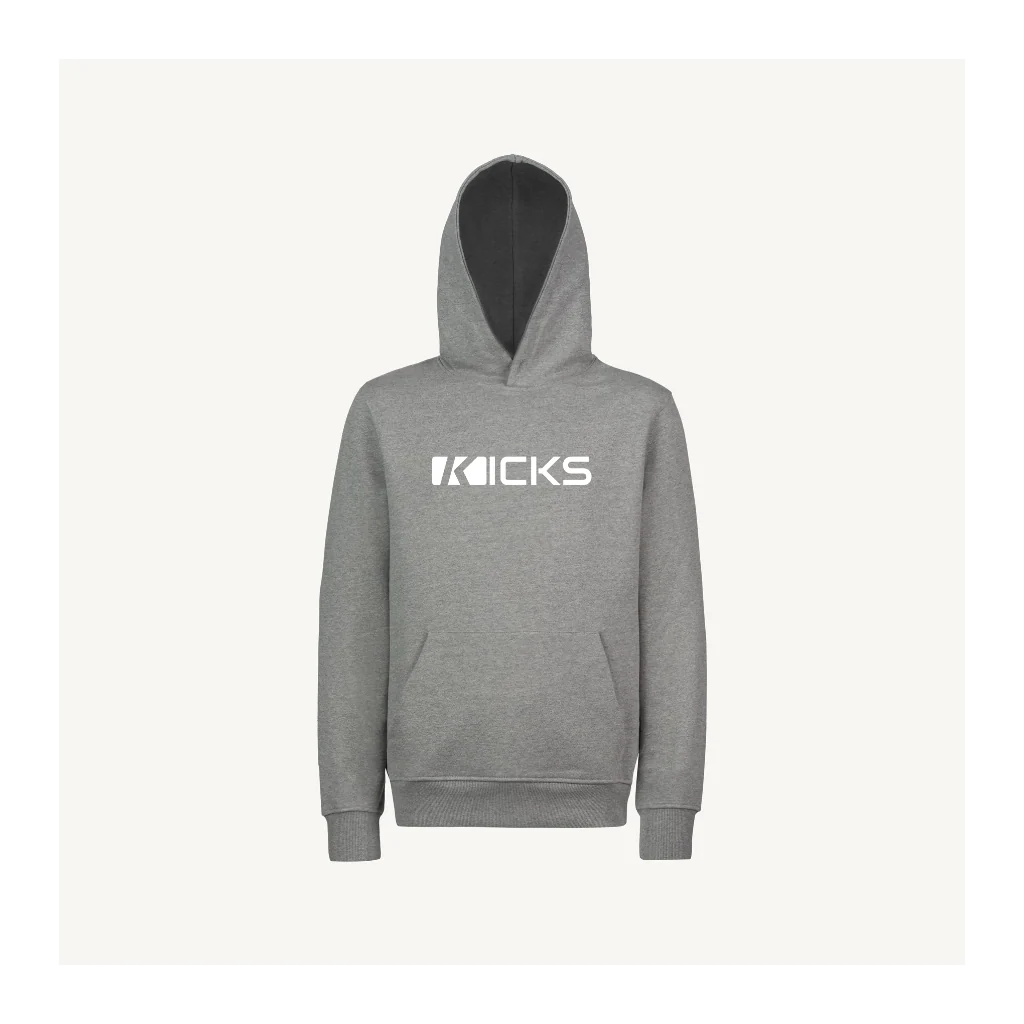REGKICKS Grey Marl Regular Hoodie.