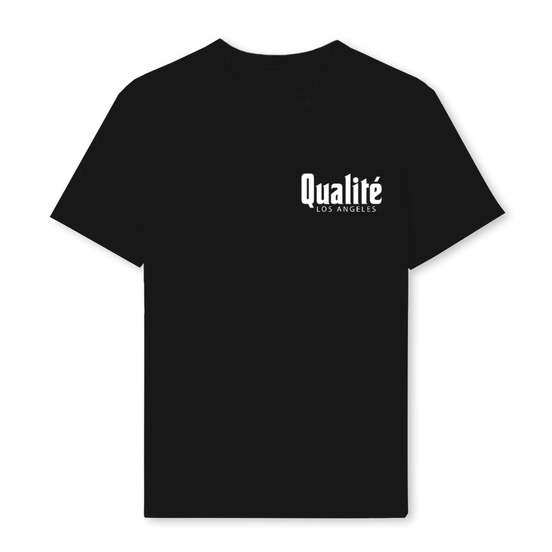 REGULAR  Black Regular Tee.