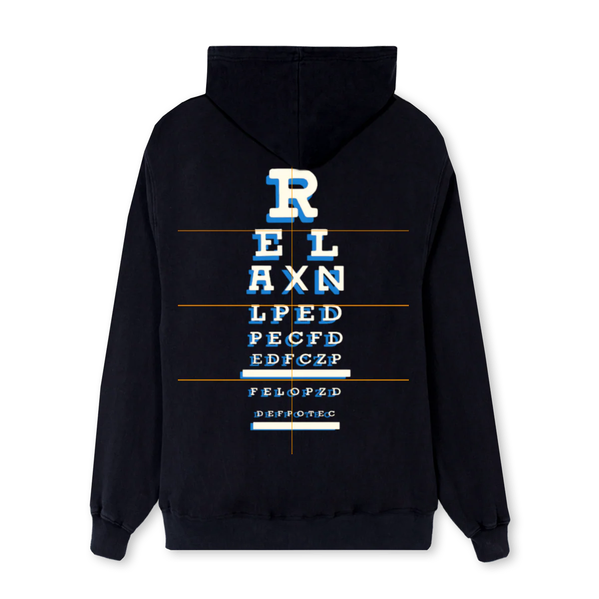 RELAX Black Regular Hoodie. - Image 2