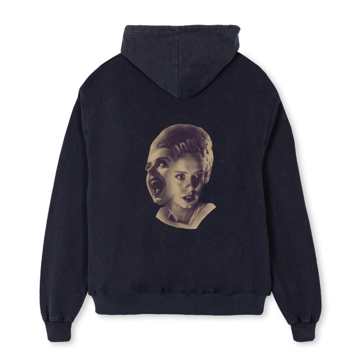 RENIMATEHOODIE Vintage Black Oversized Hoodie. - Image 2