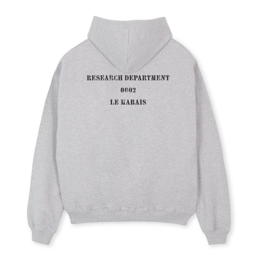 RESDEPTHOODIE Light Grey Marl Oversized Hoodie. - Image 2