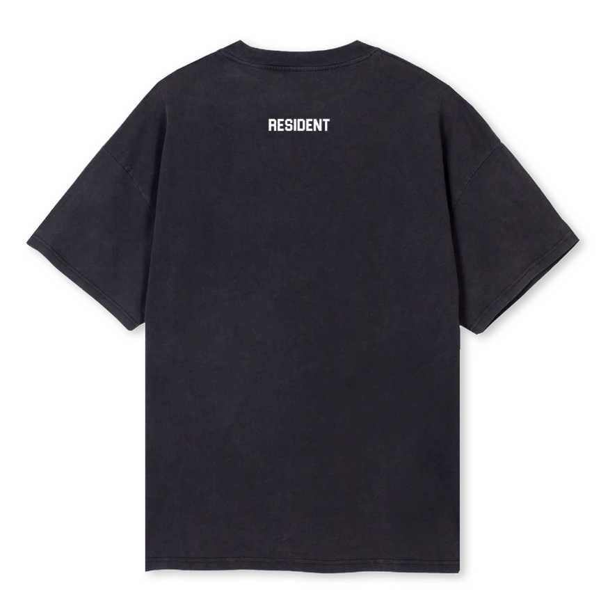 RESIDENT ANTIHEROTEE Vintage Black Oversized Tee. - Image 2