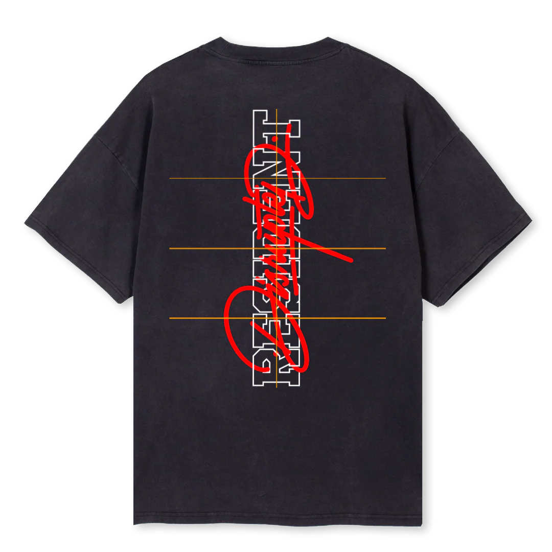 RESIDENT Vintage Black Oversized Tee. - Image 2