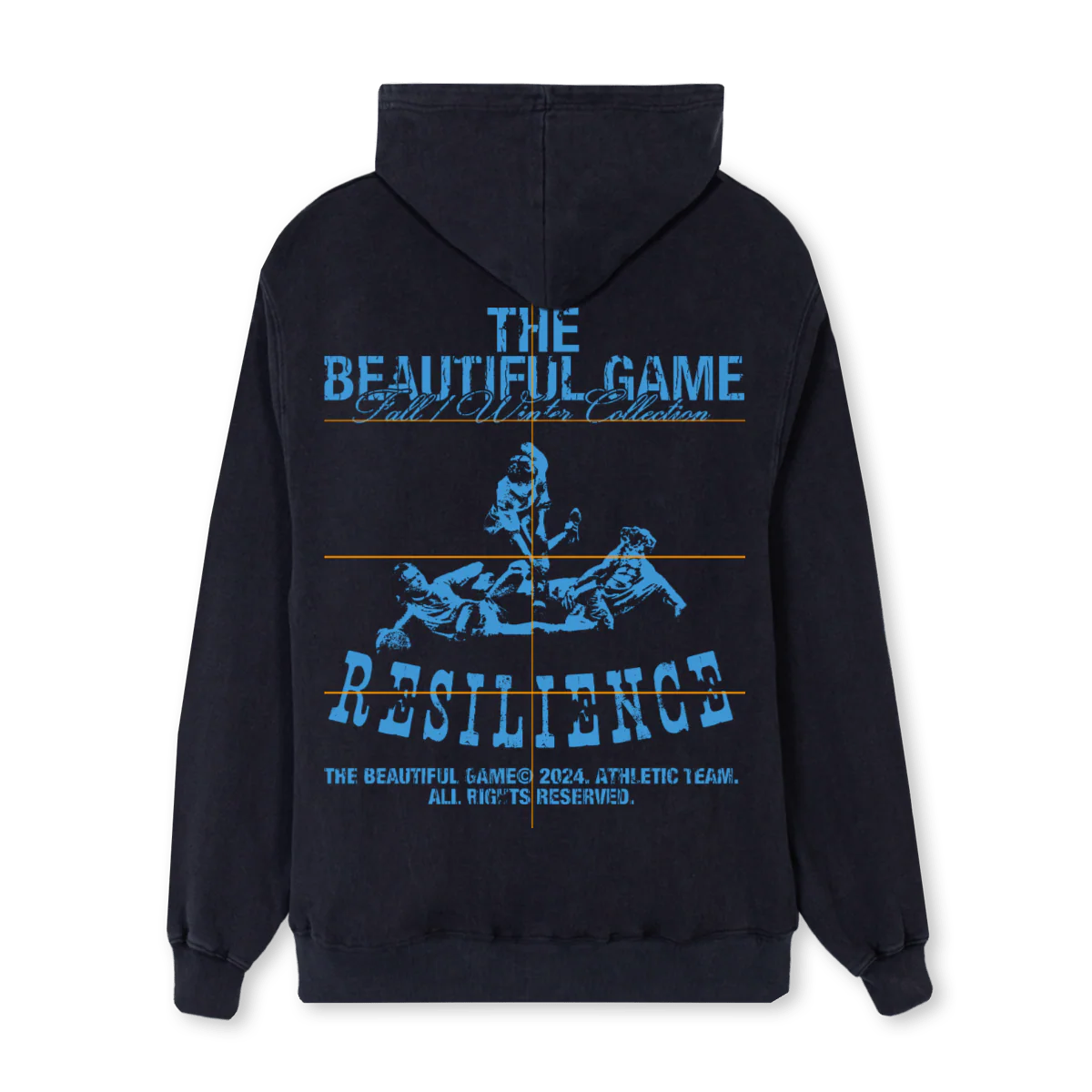RESILLIENCE Vintage Black Regular Hoodie. - Image 2
