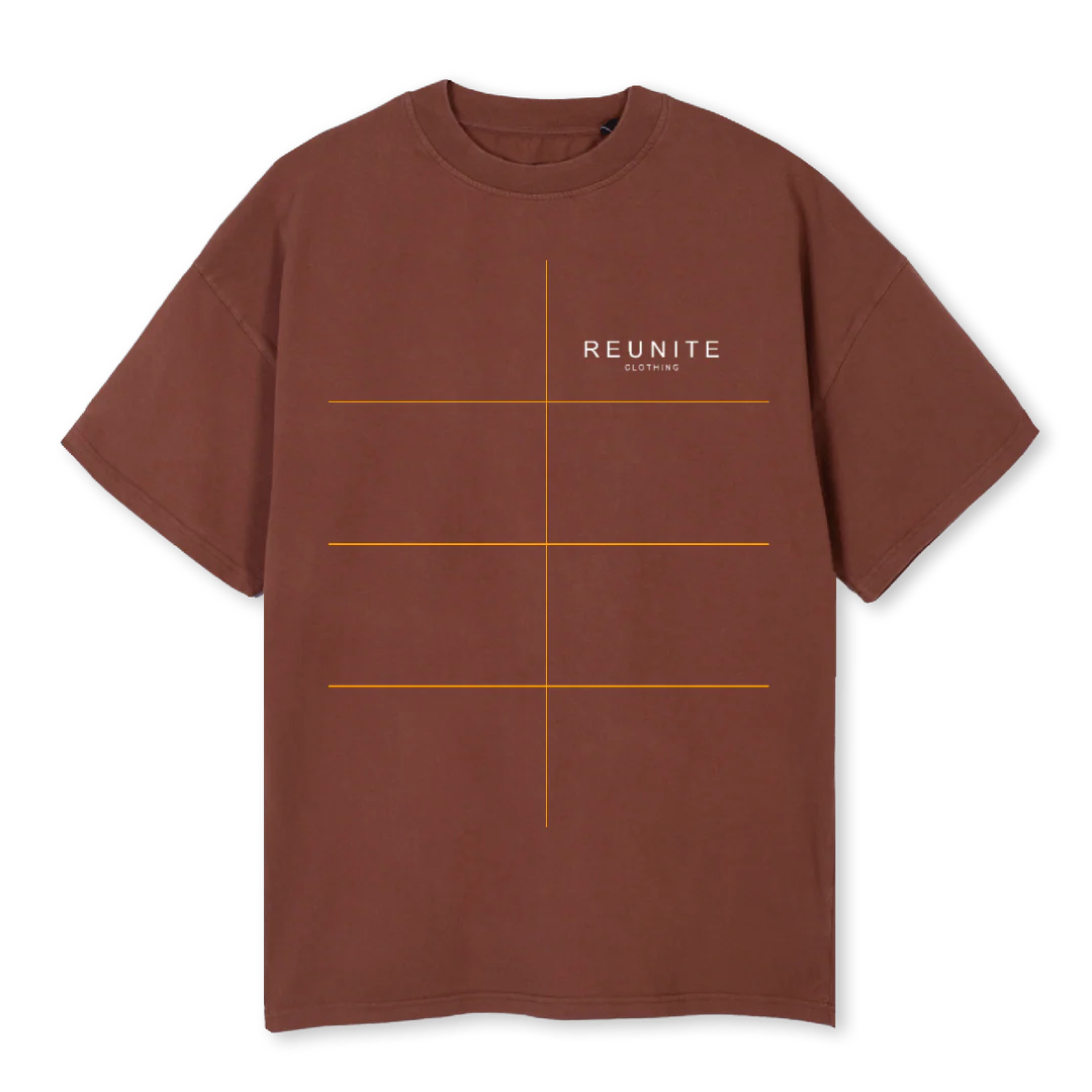 REUNITE BROWN Vintage Brown Oversized Tee.
