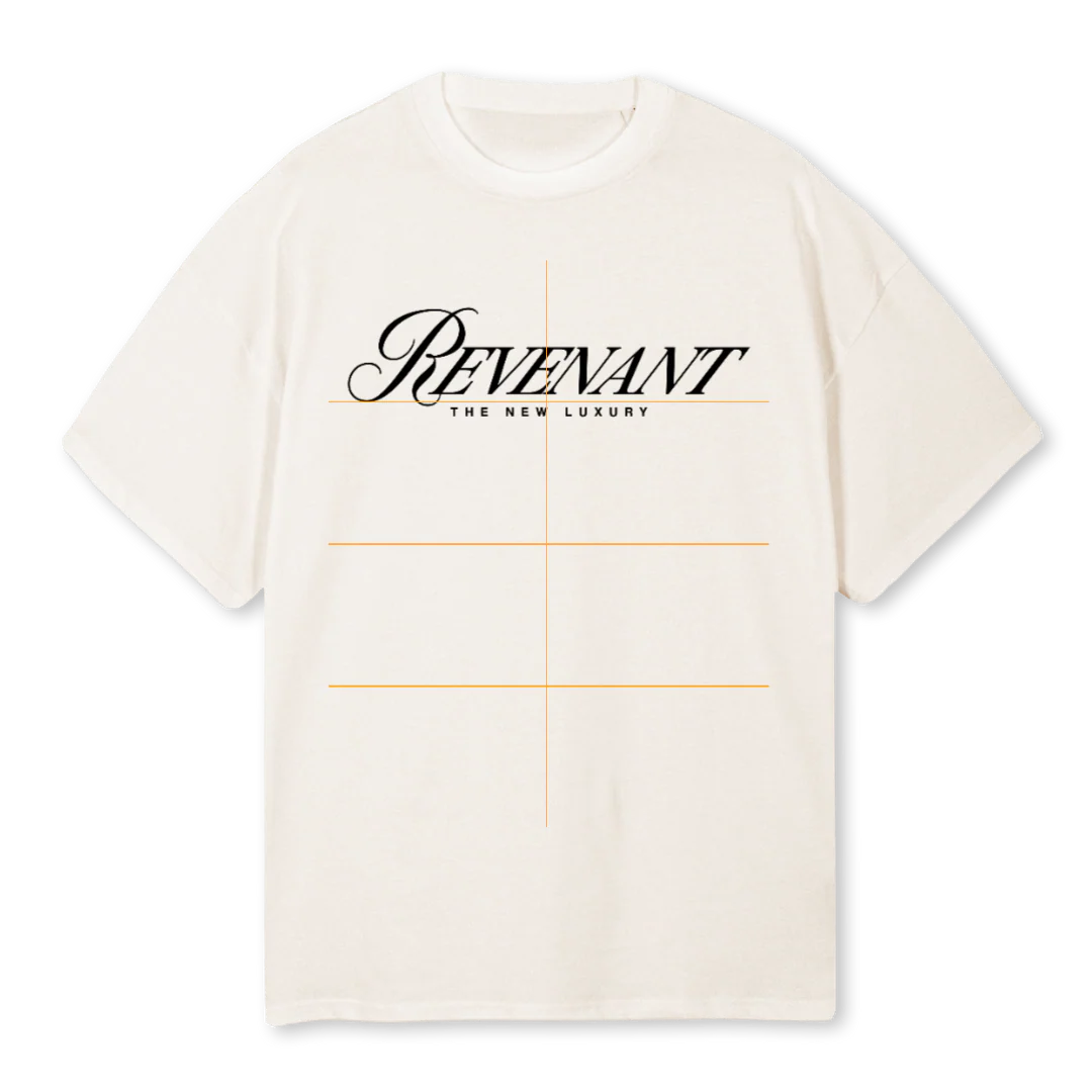 REVENANT Vintage White Oversized Tee.