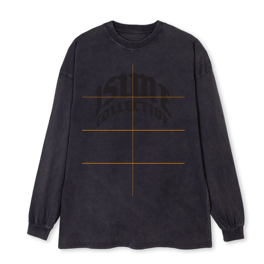 RGL  Vintage Black Oversized LS Tee.