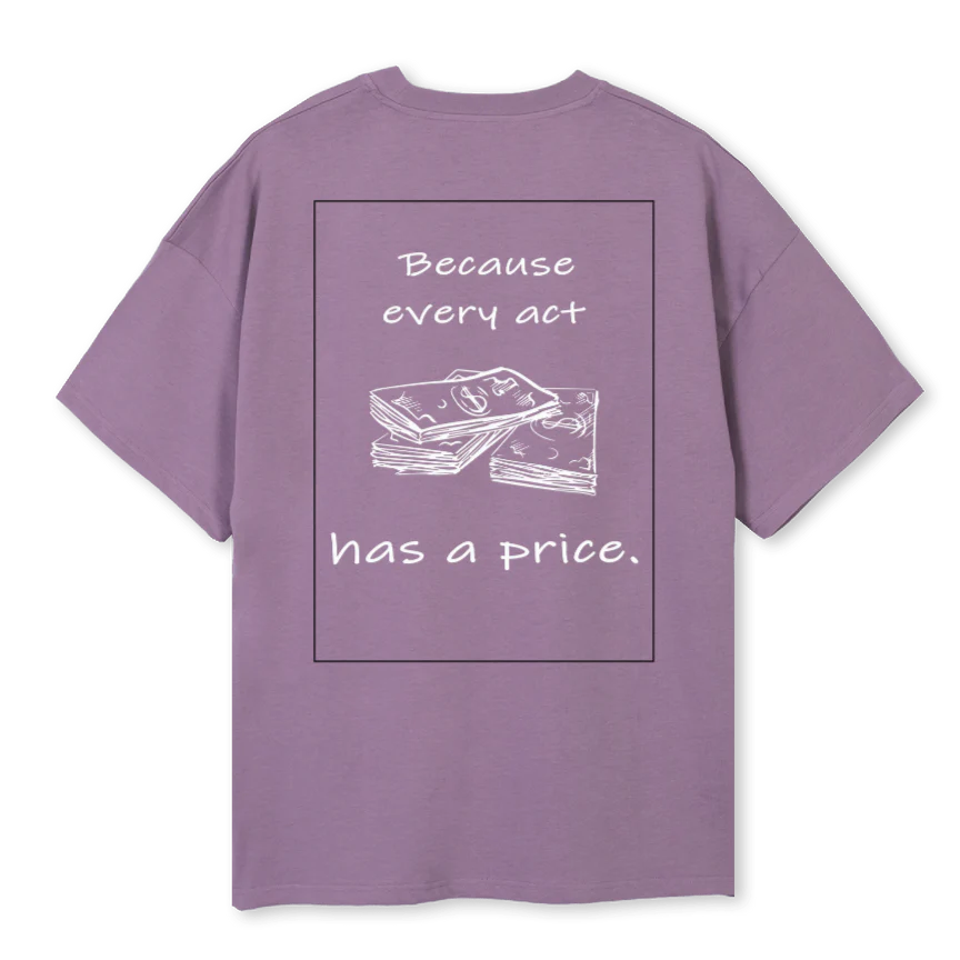 RICH AND SAD Purple Oversized Tee. - Image 2