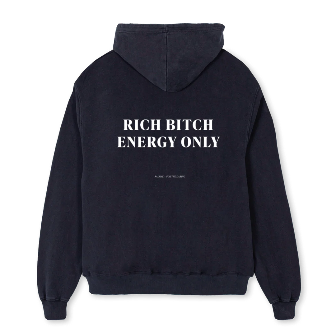 RICH Vintage Black Oversized Hoodie. - Image 2