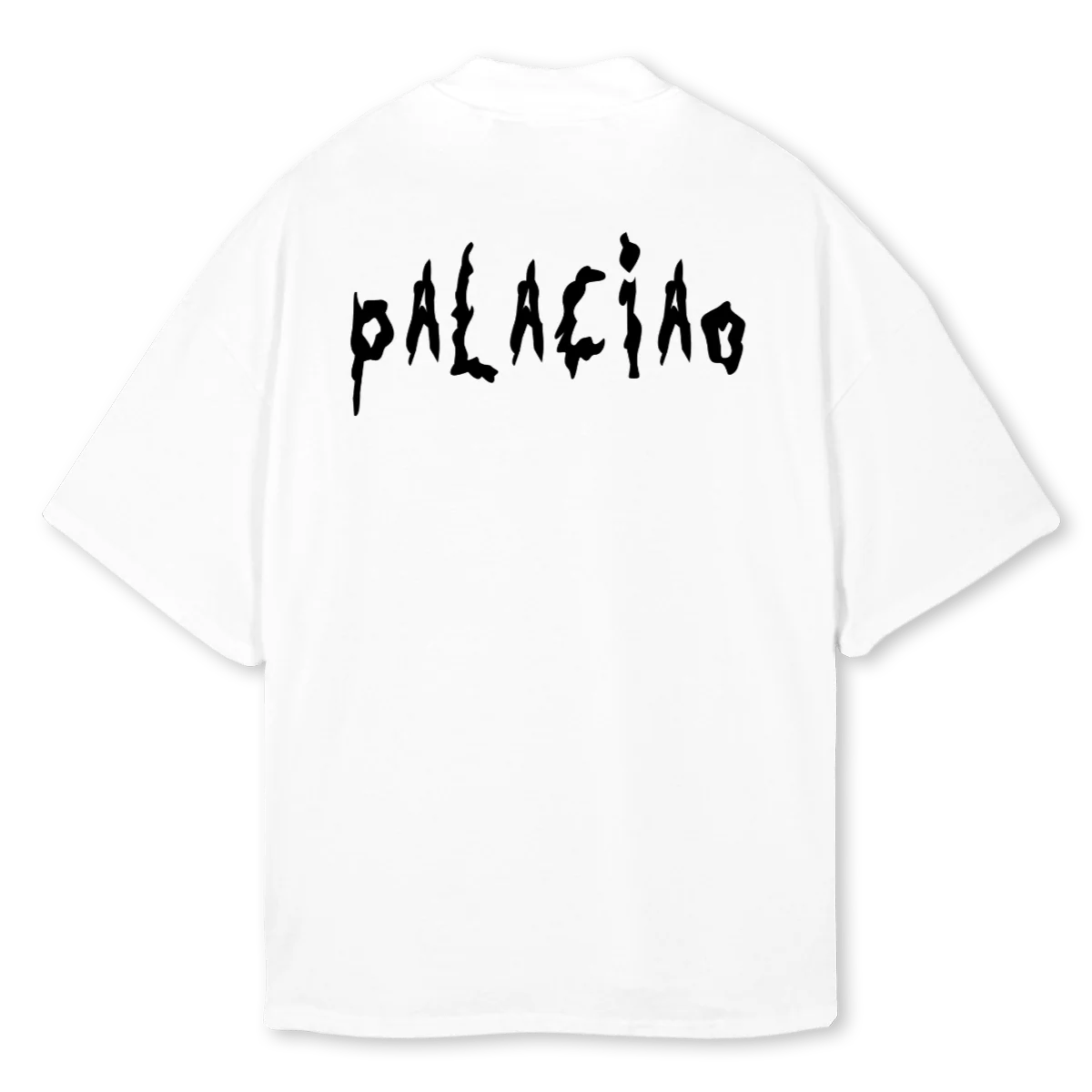 RICK ET MORTY BLANC White Oversized Mock Neck Tee. - Image 2