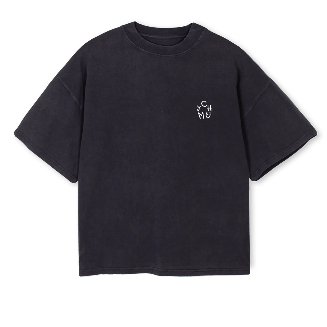 RIDESHIRT Vintage Black Oversized Boxy Tee.