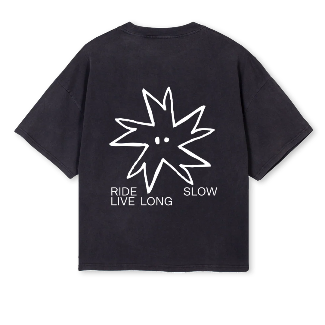 RIDESHIRT Vintage Black Oversized Boxy Tee. - Image 2