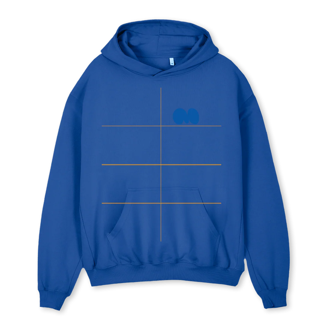 RIO Cobalt Blue Oversized Hoodie.