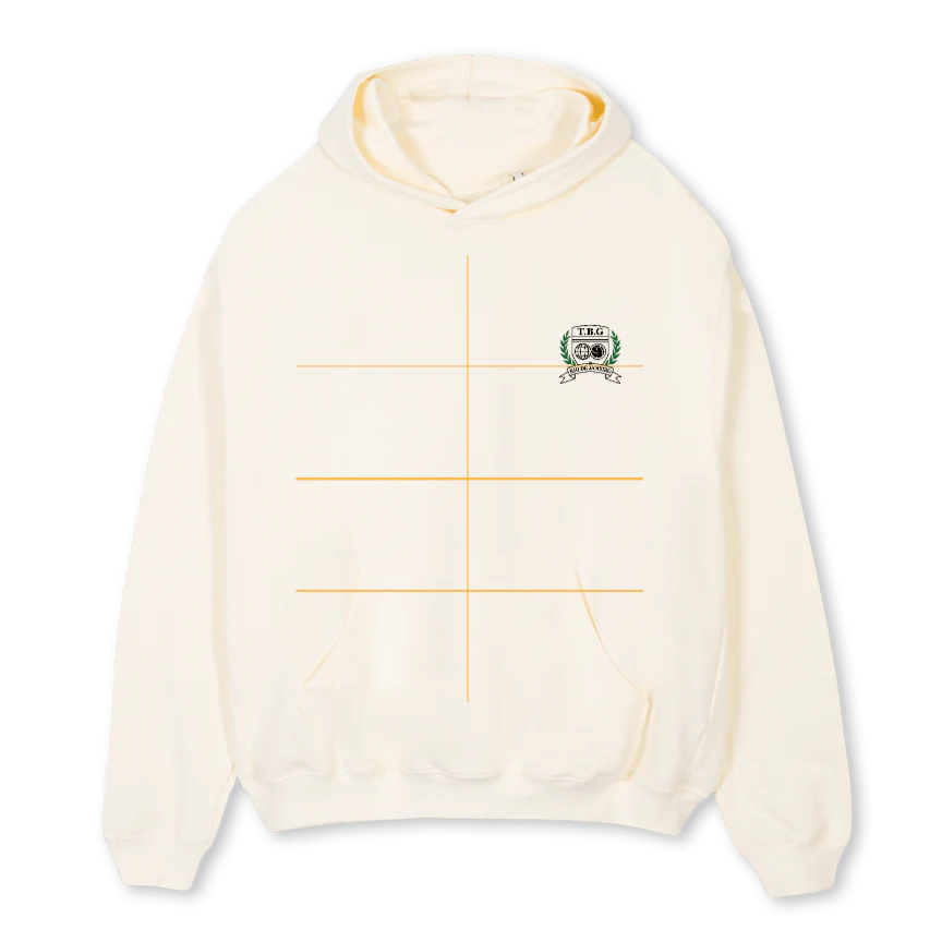 RIOECREST Cream Oversized Hoodie.