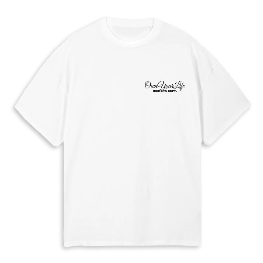RISKER RWVV White Oversized Tee.