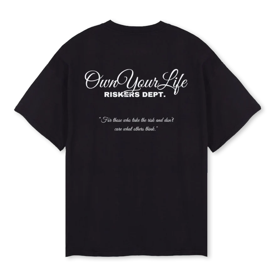RISKERS BLAKVV Black Oversized Tee. - Image 2