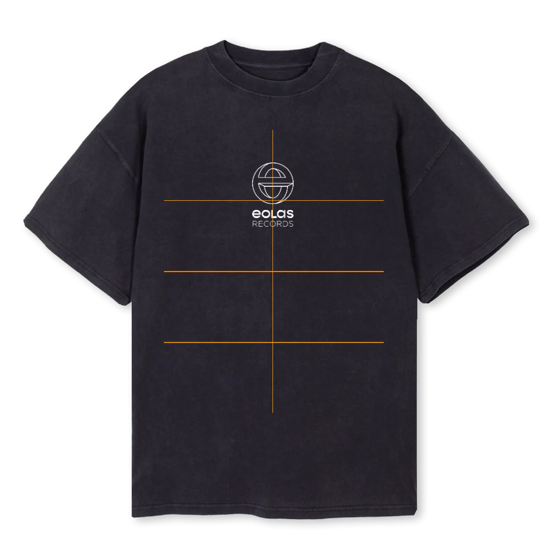RISSIETSHIRT Vintage Black Oversized Tee.