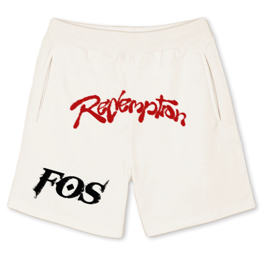 RMPTN SHOR Vintage White Sweatshorts.