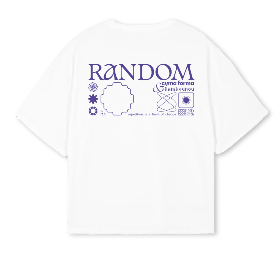 RNDTSHIRTM White Oversized Boxy Tee. - Image 2